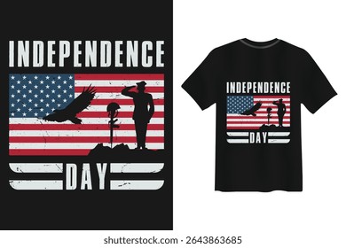Independence day american flag patriotic design