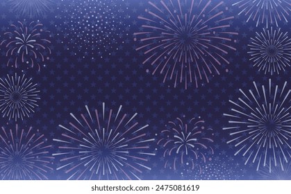 Independence Day American Stars and Stripes and Fireworks Background Design_4th of July American Independence Day Title Pattern Material