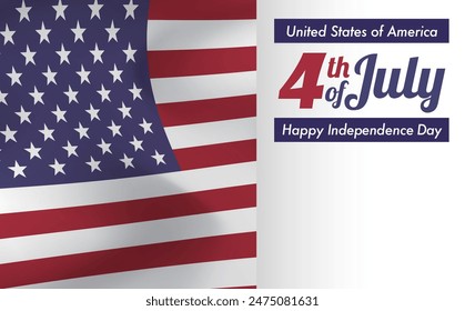 Independence Day American Stars and Stripes Background Design_4th of July American Independence Day Framed Material with Copy Space