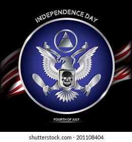 Independence day American, vector illustration
