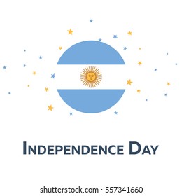 Independence day of Argentina. Patriotic Banner. Vector illustration