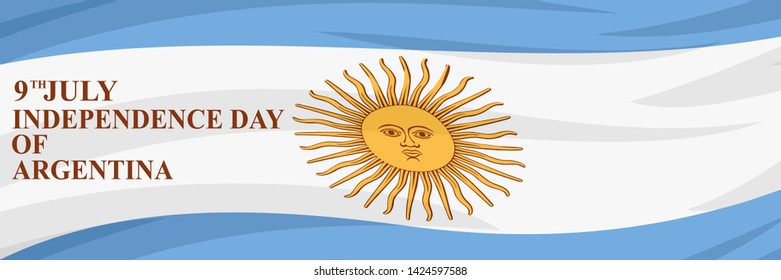 Independence day of Argentina vector illustration. Suitable for greeting card, poster and banner