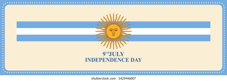 Independence day of Argentina vector illustration. Suitable for greeting card, poster and banner