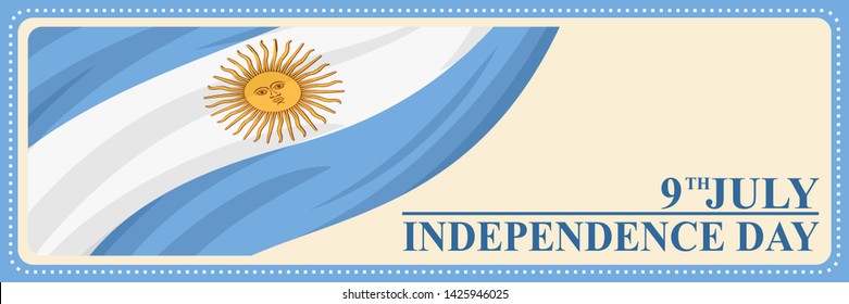 Independence day of Argentina vector illustration. Suitable for greeting card, poster and banner