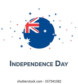 Independence day of Australia. Patriotic Banner. Vector illustration