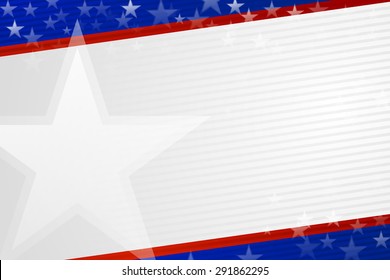 Independence day background in American colors .Illustration happy 4th of July card with place for text. 