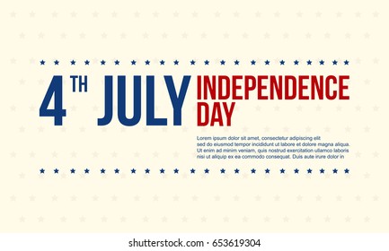 Independence day background collection stock