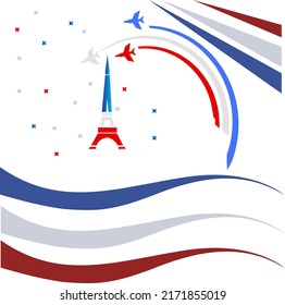 Independence day background ,france happy bastille day.