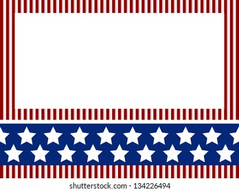 Independence day background with stripes and stars
