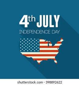 Independence day background. United States flag. USA flag. American symbol. USA map.