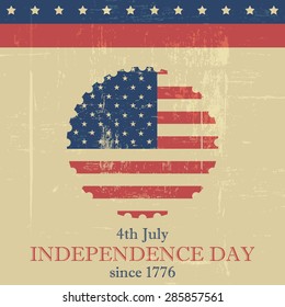 Independence day background with usa flag in the middle 