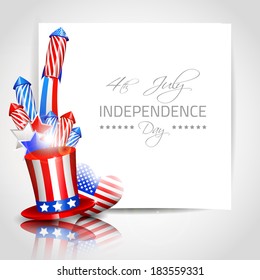 Independence Day Background - Vector with place for your text