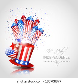 Independence Day Background - Vector with place for your text