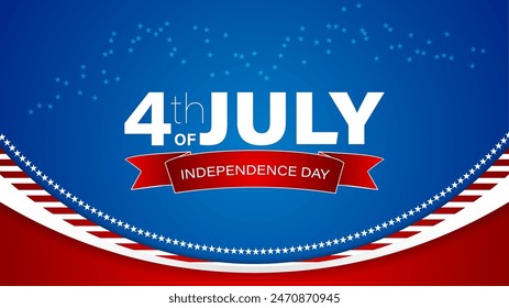 Independence Day background, for veterans, labor, memorial day and other events, Vector illustration