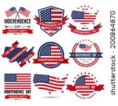 Independence day badge and label.Illustration eps10