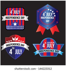 independence day badge, vector format