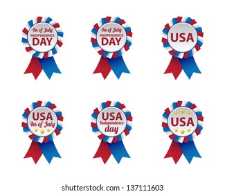 Independence day badges