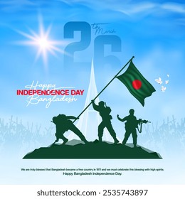 Independence day of Bangladesh or 26 march social media post