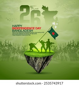 Independence day of Bangladesh or 26 march social media post