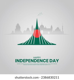 Independence Day of Bangladesh. Independence Day Creative Design For social media post.
