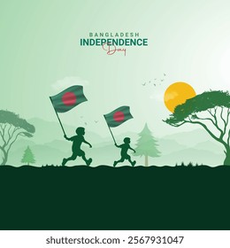 Independence Day of Bangladesh, Independence Day poster, banner, social media post, background