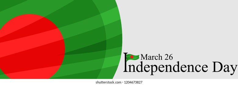 Independence day of Bangladesh Vector Illustration. Suitable for greeting card, poster and banner.