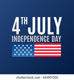 Independence day banner. 4 July. American holiday. Vector illustration for poster, brochure, news, design, sale