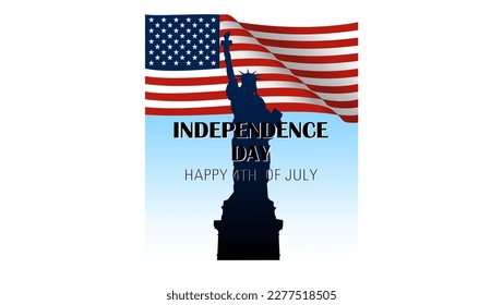 Independence Day Banner, high quality vector illustration