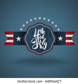 Independence Day banner Vector illustration.