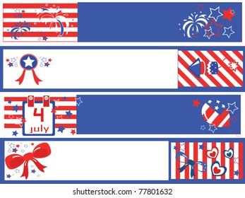  	Independence Day banners