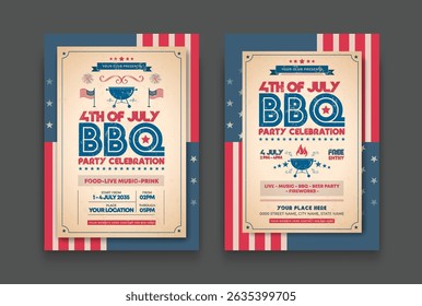 Independence Day Barbecue Invitation Design