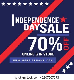 independence day big sale discount poster flyer social media post design