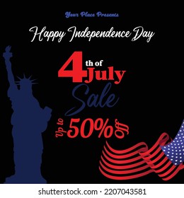independence day big sale poster flyer or social media post design