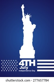Independence day blue background