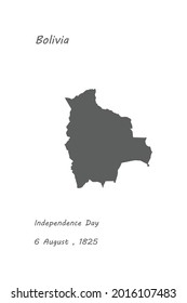 
Unabhängigkeitstag von Bolivien , 6. August 1825.eps10 .