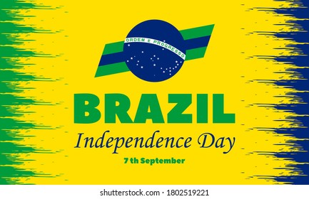 The Independence Day of Brazil (Portuguese: Dia da Independência), is a national holiday observed in Brazil on 7 September of every year. Vector EPS 10.