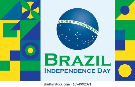 The Independence Day of Brazil (Portuguese: Dia da Independência), is a national holiday observed in Brazil on 7 September of every year. Vector EPS 10.