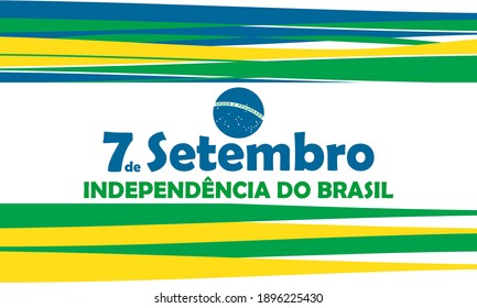 The Independence Day of Brazil (Portuguese: Dia da Independência), is a national holiday observed in Brazil on 7 September of every year. Vector EPS 10.