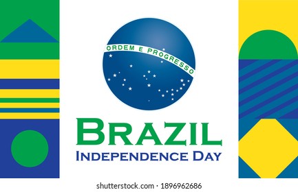 The Independence Day of Brazil (Portuguese: Dia da Independência), is a national holiday observed in Brazil on 7 September of every year. Vector EPS 10.