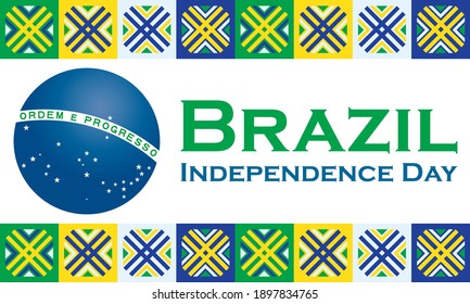 The Independence Day of Brazil (Portuguese: Dia da Independência), is a national holiday observed in Brazil on 7 September of every year. Vector EPS 10.