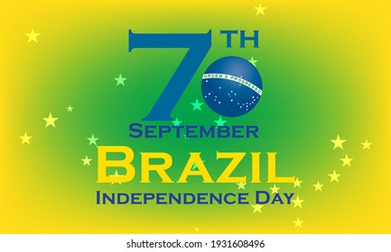 The Independence Day of Brazil (Portuguese: Dia da Independência), is a national holiday observed in Brazil on 7 September of every year. Vector EPS 10.