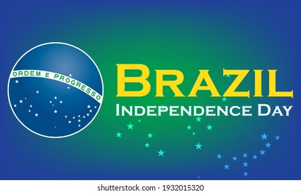 The Independence Day of Brazil (Portuguese: Dia da Independência), is a national holiday observed in Brazil on 7 September of every year. Vector EPS 10.