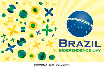 The Independence Day of Brazil (Portuguese: Dia da Independência), is a national holiday observed in Brazil on 7 September of every year. Vector EPS 10.