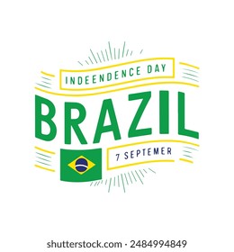Plantilla de afiches del Día de la Independencia de Brasil
