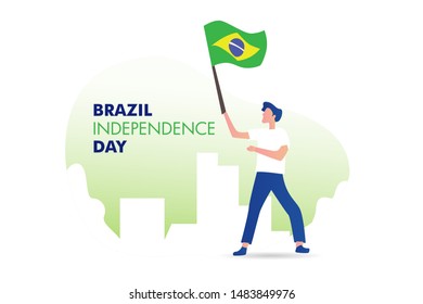 Independence day of Brazil Vector Illustration