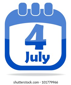 Independence Day calendar icon
