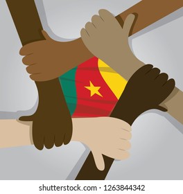 independence day of Cameroon on 1 january design vector illustration