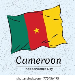Independence day of Cameroon. Vector illustration.