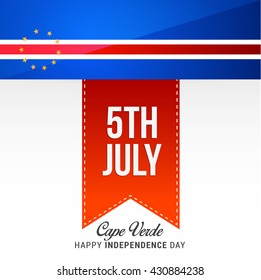 Independence day of cape verde. Vector illustration.