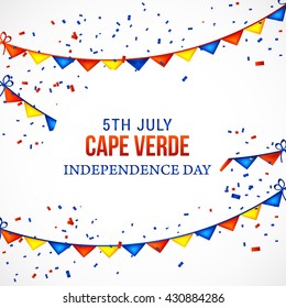 Independence day of cape verde. Vector illustration.